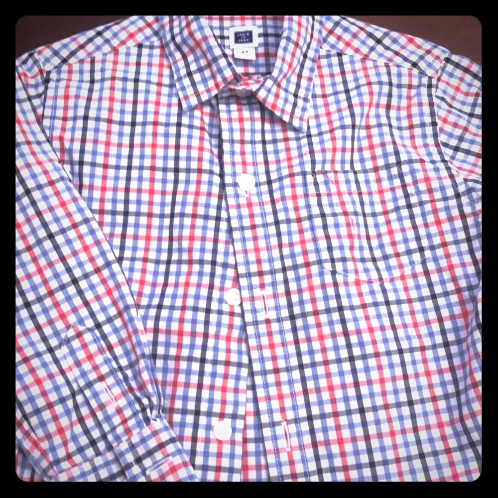 Janie and Jack plaid shirt